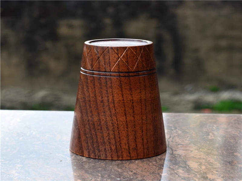 50pcs/lot 200ML Wooden Cup Handmade Natural Wood Coffee Tea Beer Wine Juice Milk Water Cup Christmas Gift B7212