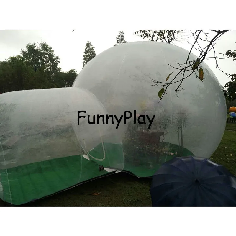 camping tent 6 person, 6*4M PVC Bubble Inflatable Tents Transparent Camping Tents Inflatable clear camping bubble tent