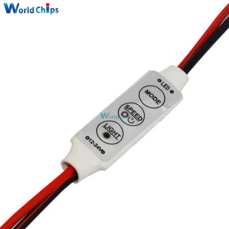 Mini 3 Keys Dimmer Controller 12V DC For Single Color LED Brightness for Single Color 5050 3528 5630 LED Light Strip