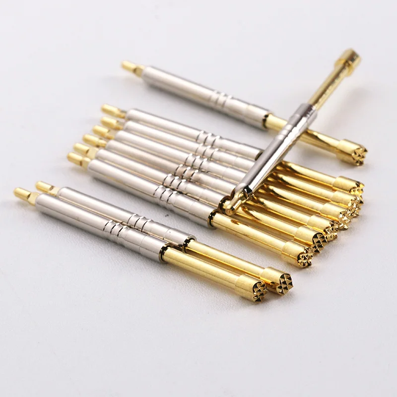 50 Pcs/Package Functional Test Integrated Needle PH-4H Nickel-Plated Probe Thimble Length 38mm Metal Spring Conductive Pin