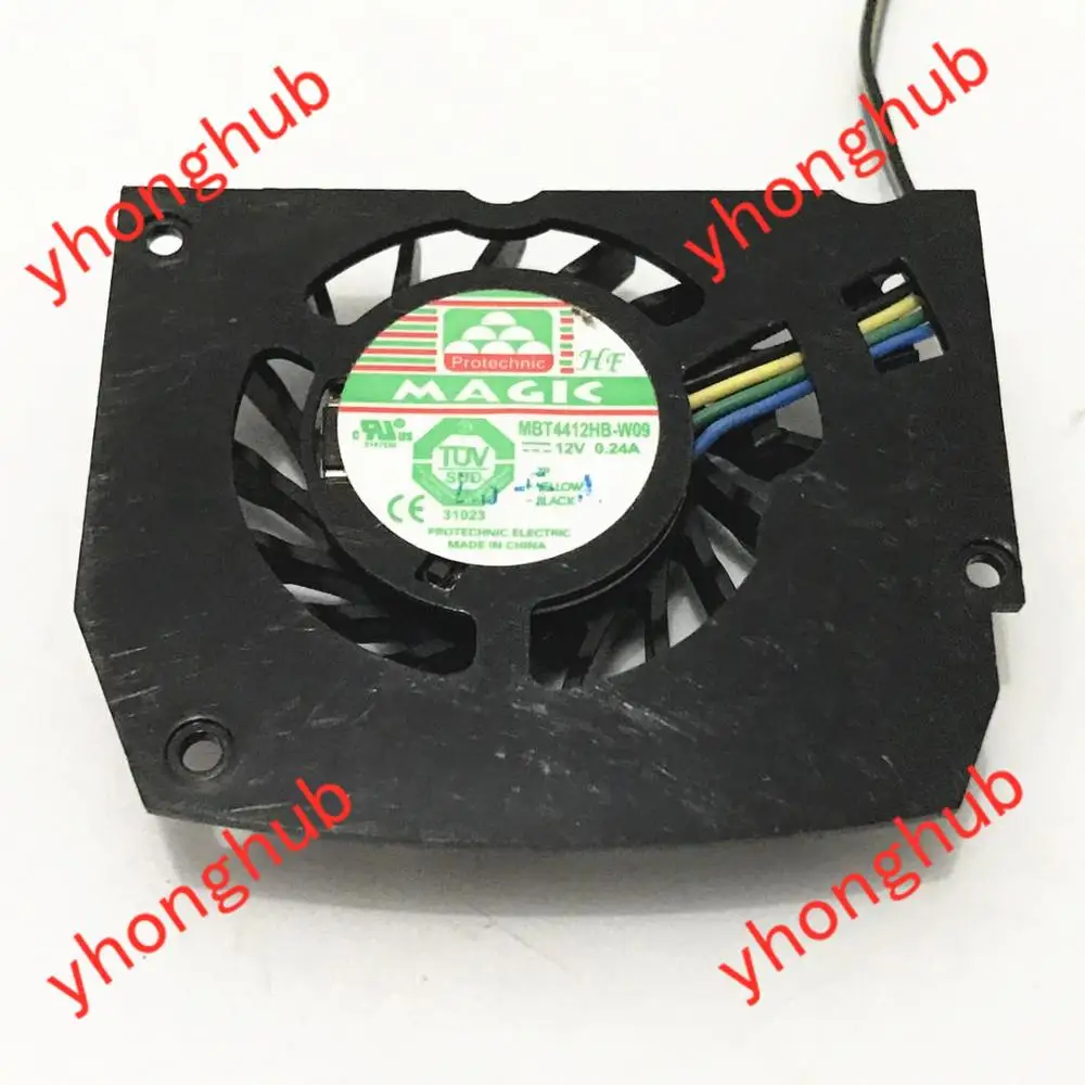 

MAGIC MBT4412HB-W09 DC 12V 0.24A 4-wire 54x45x34mm Server Bare Fan