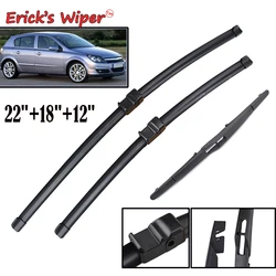 Erick's Tergicristallo LHD Set di spazzole tergicristallo anteriori e posteriori per Opel Astra H 5 porte 2004 - 2009 Parabrezza Parabrezza Finestra 22 