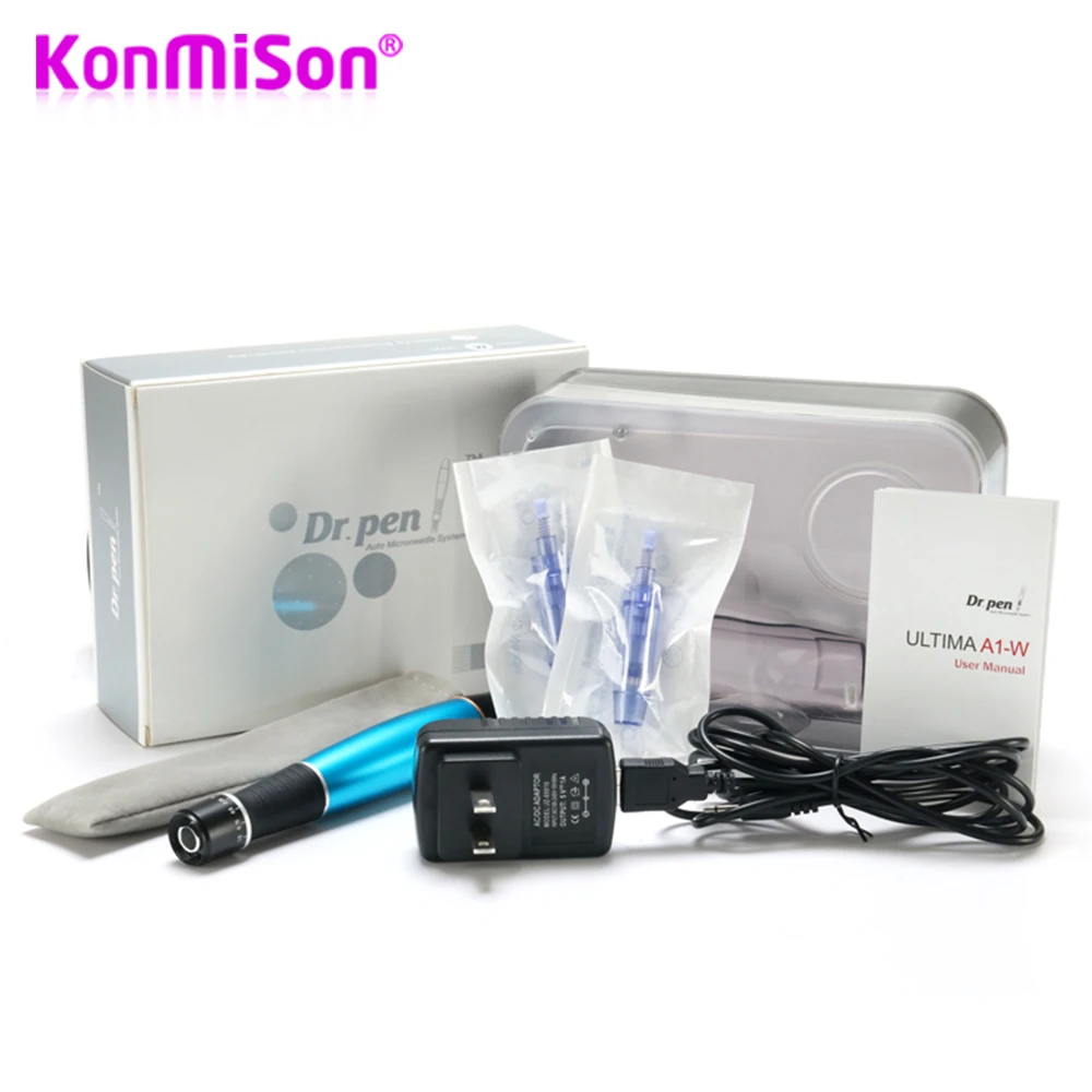 Elektrische Ultima Derma Stift A1 Professionelle Micro Tiny Hautpflege Kit Werkzeuge Microblading Nadeln Derma Tattoo Gun Stift Mesotherapie