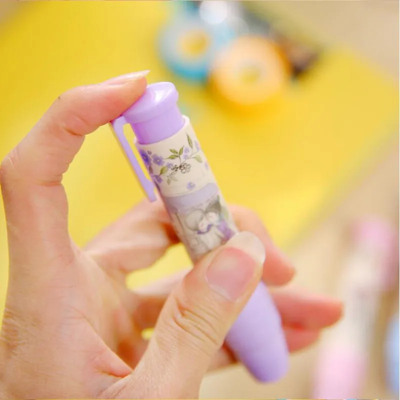 1PCS Cute Erasers New Stationery Sweet And Cute Cartoon Students Press Hands-on Rubber Learning Supplies For Student