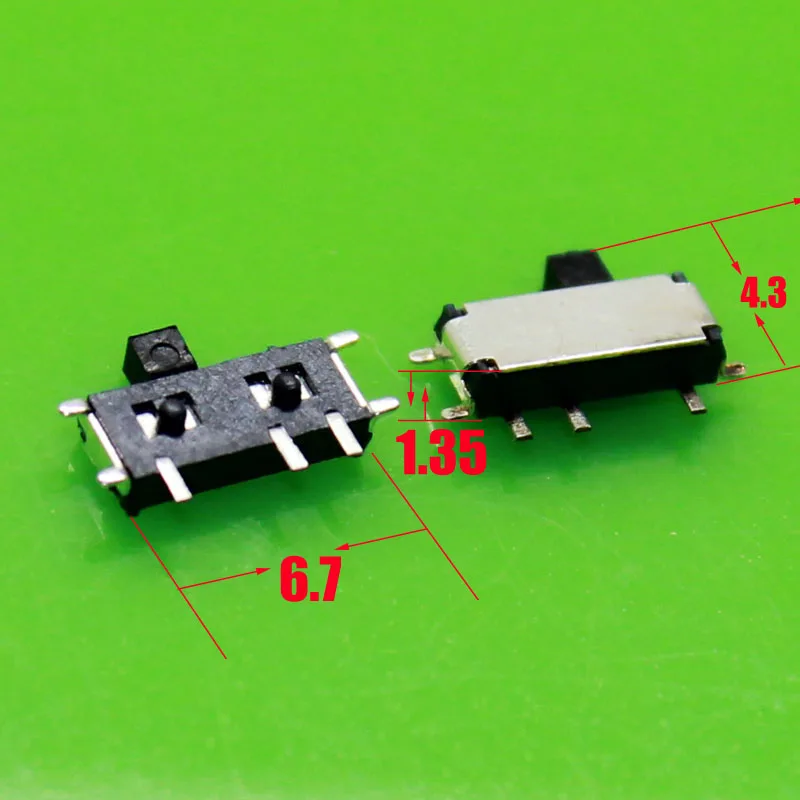 cltgxdd 1piece  MP3 Toggle Switch 7P Micro Switch Miniature Toggle MP3 Key Button Wholesale