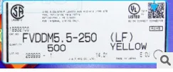 FVDDM5.5-250 Yellow Terminals Connectors terminals housings 100% original parts FVDDM5.5-250 (LF)