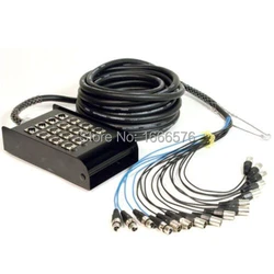 High quality KL Pro Audio 16 channel - 12 x 4 Channel 50M XLR Mic Stage Snake Cable -Box