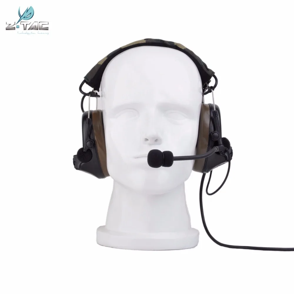 Z Tac Tactical Headphones Pelto Comta ii Pickup Noise Canceling Aviation Airsoft Hunting Headphones Tactical HeadsetZ041