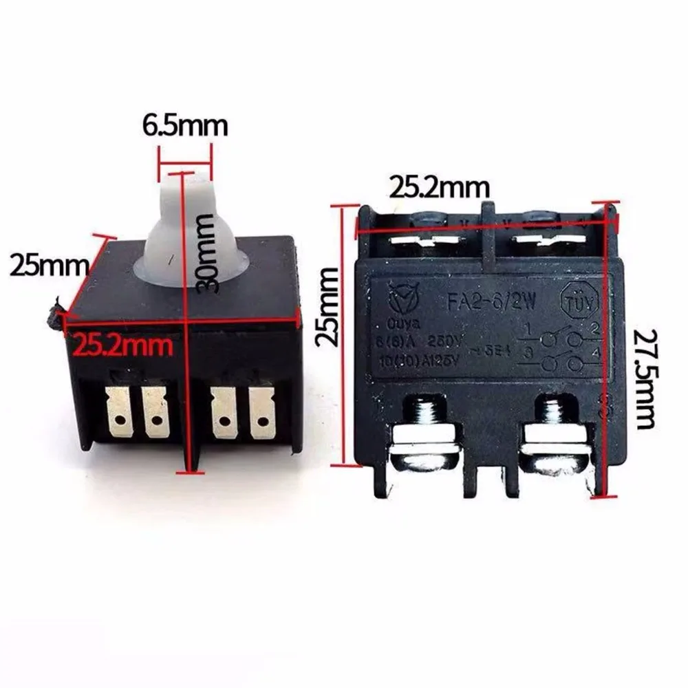 Interruptor de encendido y APAGADO para amoladora angular pequeña, pieza de repuesto, GWS750, GWS9, GWS900, para BOSCH GWS 750-100/125, 900-100,