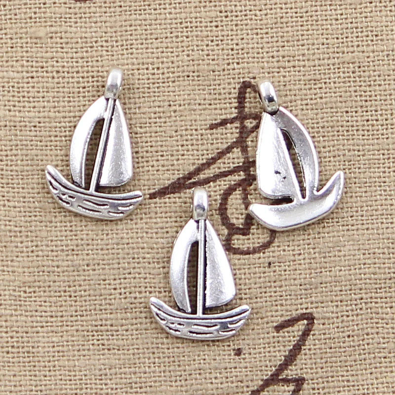 20pcs Charms Ship Boat 18x12mm Antique Making Pendant fit,Vintage Tibetan Silver color,DIY Handmade Jewelry