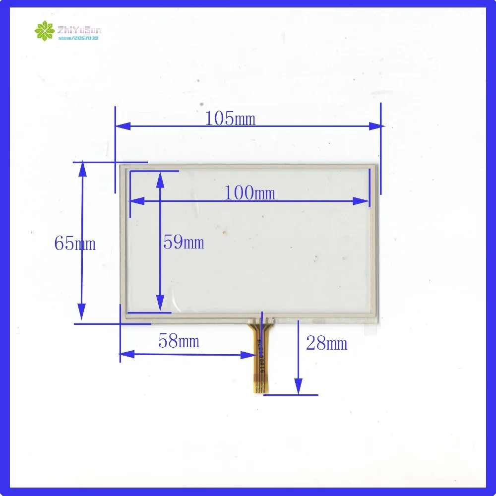 

ZhiYuSun Wholesale 045025 4.5inch for GPS Compatible 105mm*65mm Touch Screen 4 wire resistive USB touch panel overlay kit