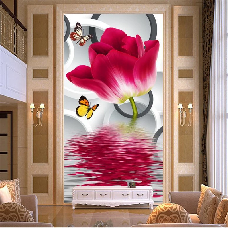 

beibehang 3d stereoscopic Customize size High Quickly HD mural wallpaper wall paper flower papel de parede photo wall paper