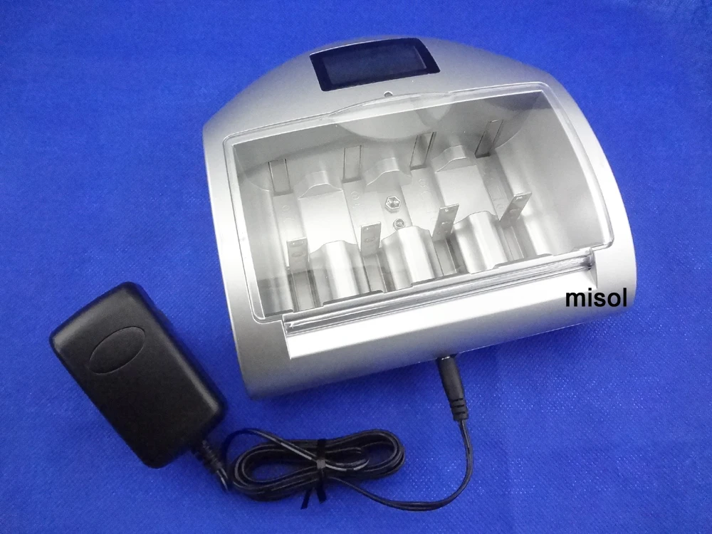 LCD professional Battery Charger for rechargeable battery AAA , AA , C, D, 9V battery, lithium, 18650, 18490, 17670, 17500,14500