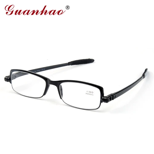 Imagen 2 del producto Guanhao-gafas de lectura plegables ultraligeras para hombre y mujer, lentes de lectura portátiles, delgadas, con montura TR90, para presbicia y hipermetropía