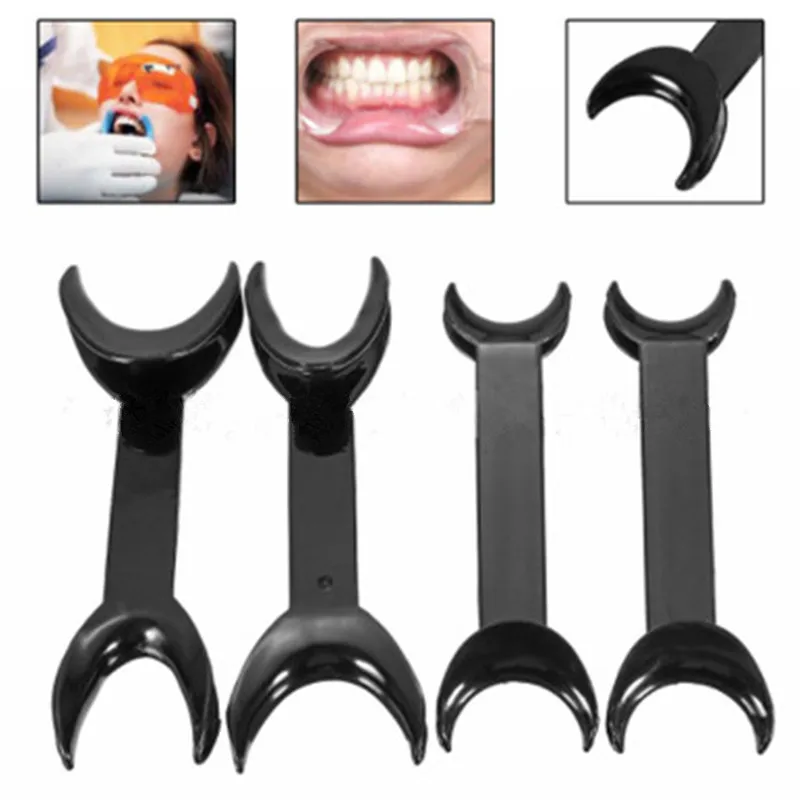 

10Pcs Black Dental Double-headed T-Shape Intraoral Cheek Lip Retractor Opener