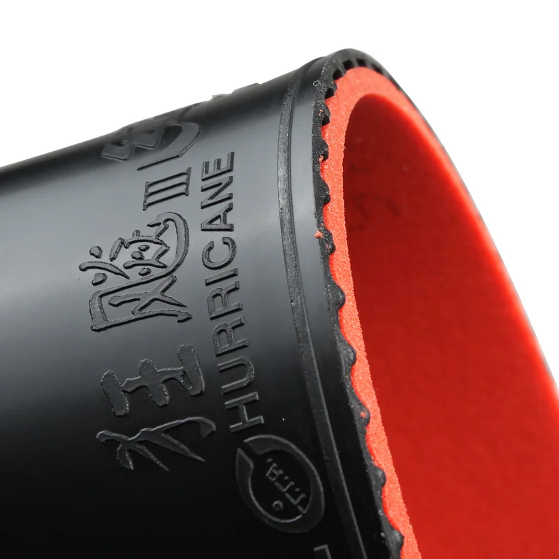 DHS Hurricane 3-50 SKYLINE 3-60 Pips-In Tischtennis Gummi-Kontrollschlaufe Original DHS Ping-Pong-Schwamm – Detail 4