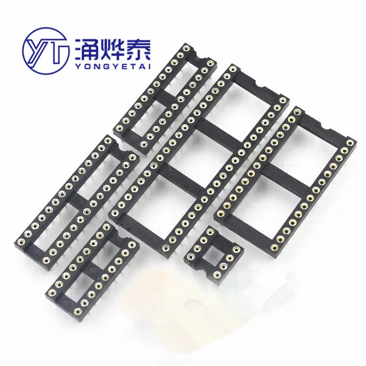 YYT 5PCS IC socket 24P 28P 40P 5pcs/lot Round hole Narrow body/wide body