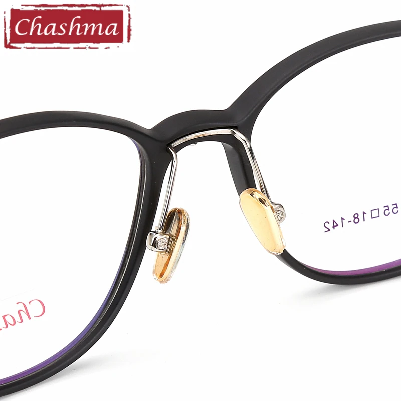 Chashma Brand Designer Cat Eye Frame Ultra Light Eyewear Fashion TR90 Frames Female Optical Eyeglasses for Women
