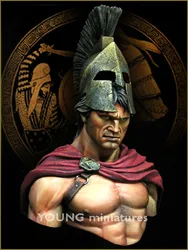 Resin model kit Spartan Warrior Collectible Unassembled Sculpture for Hobbyists