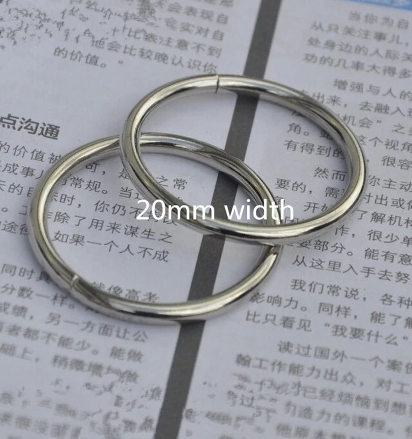 

Free Shipping 20pcs 20mm Silver Metal Rounded type Ring Diy Buckle hardware accessories for bags and Handbag Fastener