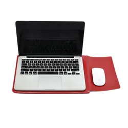 Laptop bag case Microfiber Leather Sleeve for Lenovo Thinkpad X1 Carbon Yoga 14inch Dual Pocket with Exterior Mouse Pad