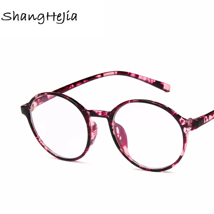 NEW Fashion Women Glasses Frame Men Eyeglasses Frame Vintage Round Clear Lens Glasses Optical Spectacle Frame Transparent