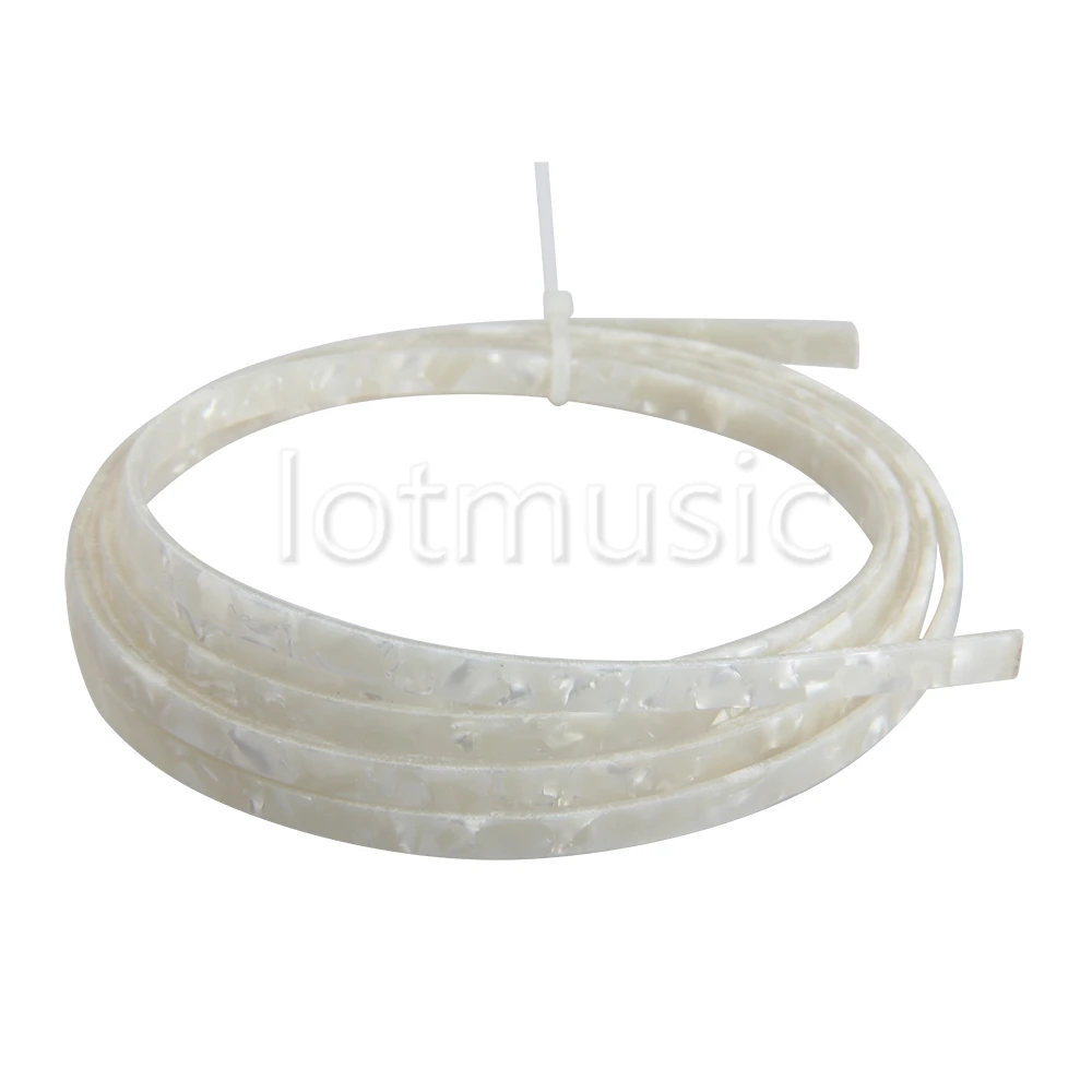 White Pearl Celluloid Guitar Binding Purfling 1650 x 2/4/5/6/10 x 1.5 mm Celluloid Guitar Parts