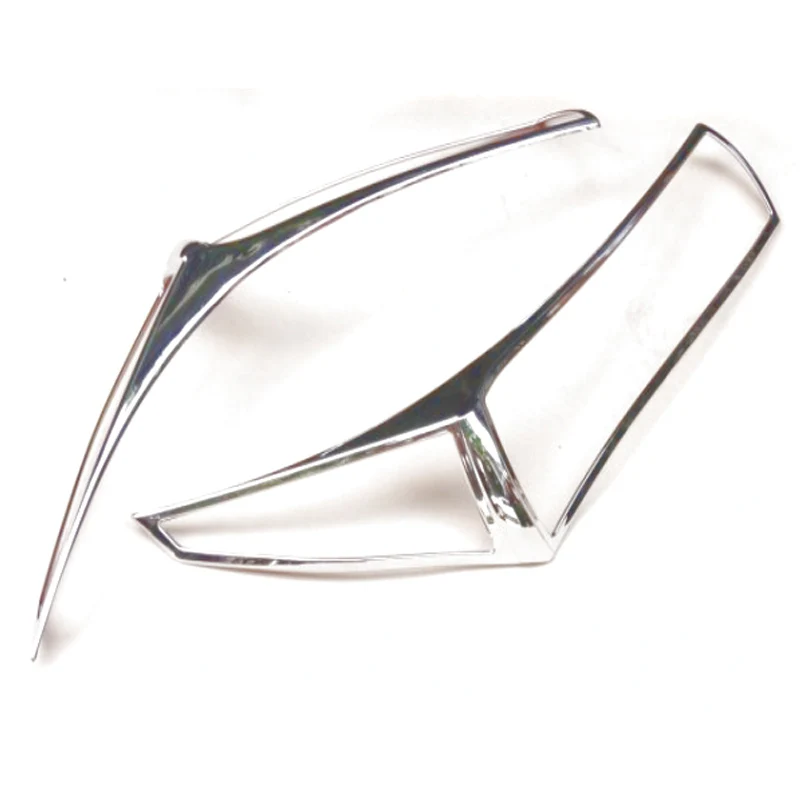 For Toyota Corolla 2014 ABS Chrome Front Head Light Lamp Cover Trim Front Head Light Cover Auto Styling Accessories