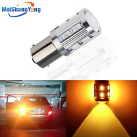 12V 1156 BA15S 12 SMD Samsung chips 5730 Cree led chips p21w R5W Car LED bulbs rear brake Lights parking 12V Amber Yellow