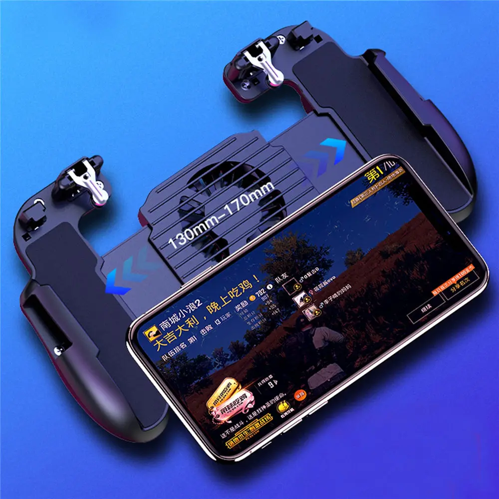 

L1R1 PUBG Mobile game joystick controller gamepad trigger power bank with cooling fan free fire button shooter for iphone PUBG