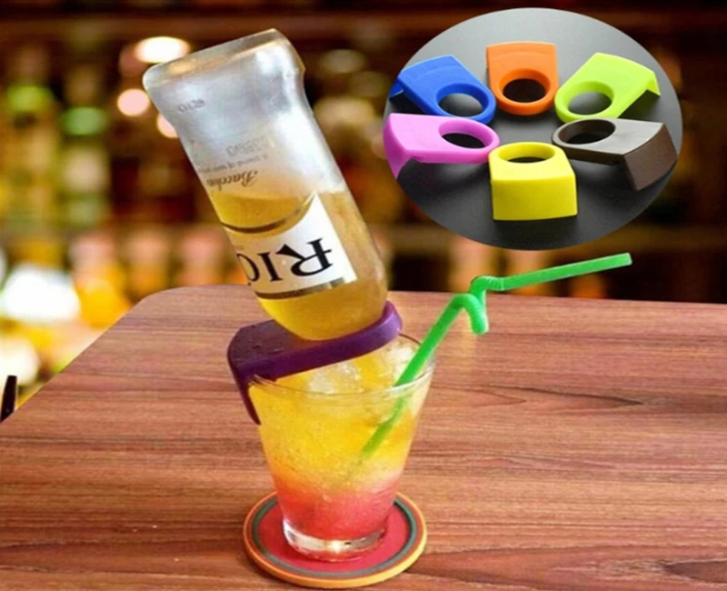 

200Pcs Bottle Buckle Beer Cocktail Snap Bar Drink Clips Bottle Holders wine bar kitchen accessories kitchen tools