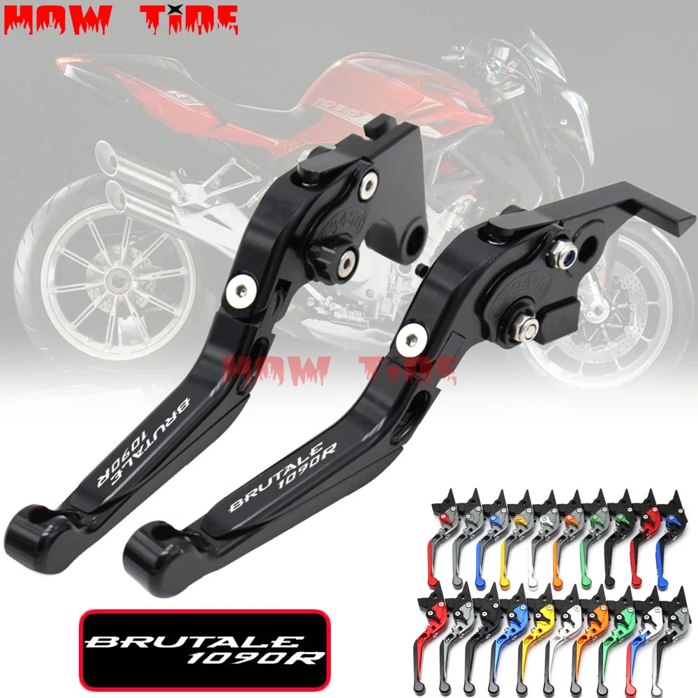 

Motorcycle Folding Extendable CNC Moto Adjustable Clutch Brake Levers For MV Agusta BRUTALE 1090R 1090 R 2013 BRUTALE1090R