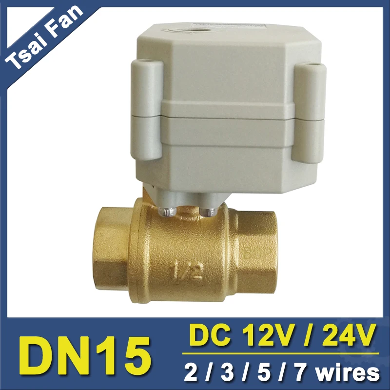 

1/2'' BSP/NPT thread Full Port (DN15) Electric Motorized Valve With Indicator Signal Feedback For HVAC Systems