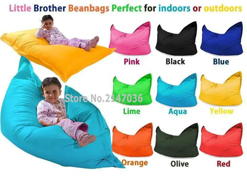 

little brother beanbags perfect for outdoor and indoors