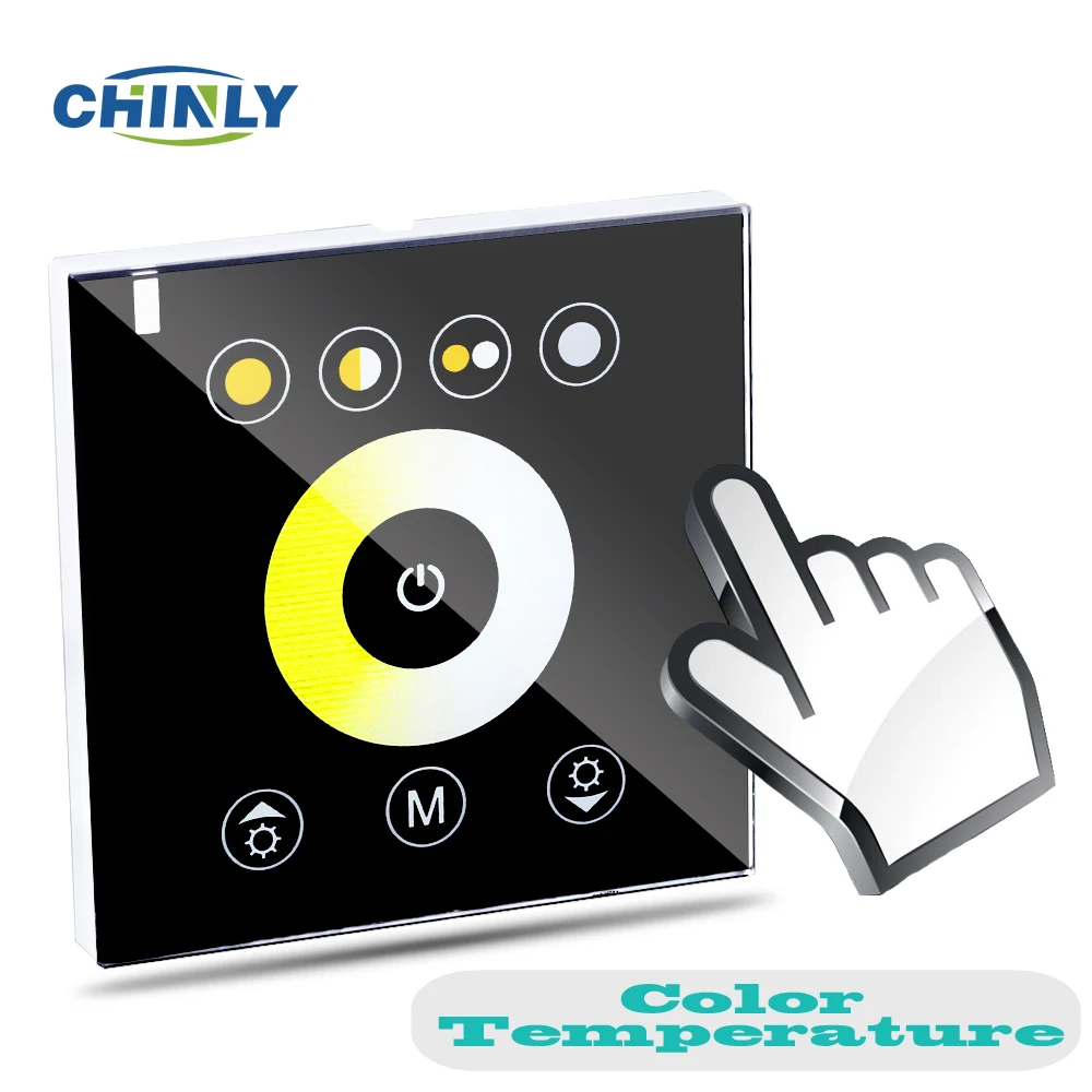 

DIY home lighting Color Temperature LED Touch switch Panel Controller led dimmer for DC12V LED strip lights