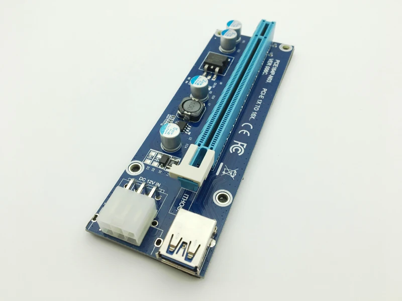 New Riser USB 3.0 Mini PCI-E to PCIe PCI-E PCI Express 1x to 16x Riser Card Raiser SATA 6Pin Power for BTC Antminer Miner Mining