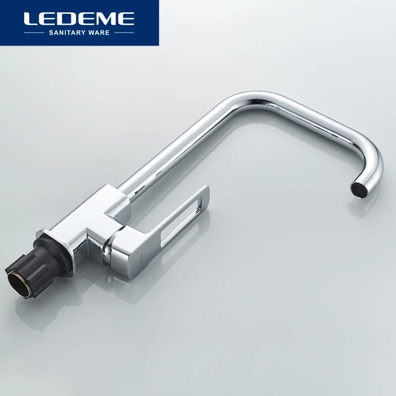 LEDEME Kitchen Faucet Deck Mounted Hot and Cold Water Universal Rotatable Vegetable Sink Mixer Tap Kitchen Faucets L4067