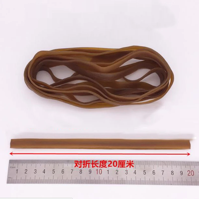 20 pezzi di larghezza 10mm di gomma marrone fascia elastica resistente forniture scolastiche per ufficio accessori di cancelleria elastici di alta