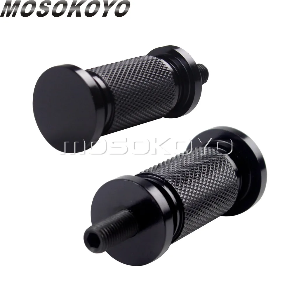 2PCS Knurled Gear Shifter Peg Motorcycle Custom Shift Peg for Harley Sportster Dyna Touring Road King Cafe Racer Chopper 2X