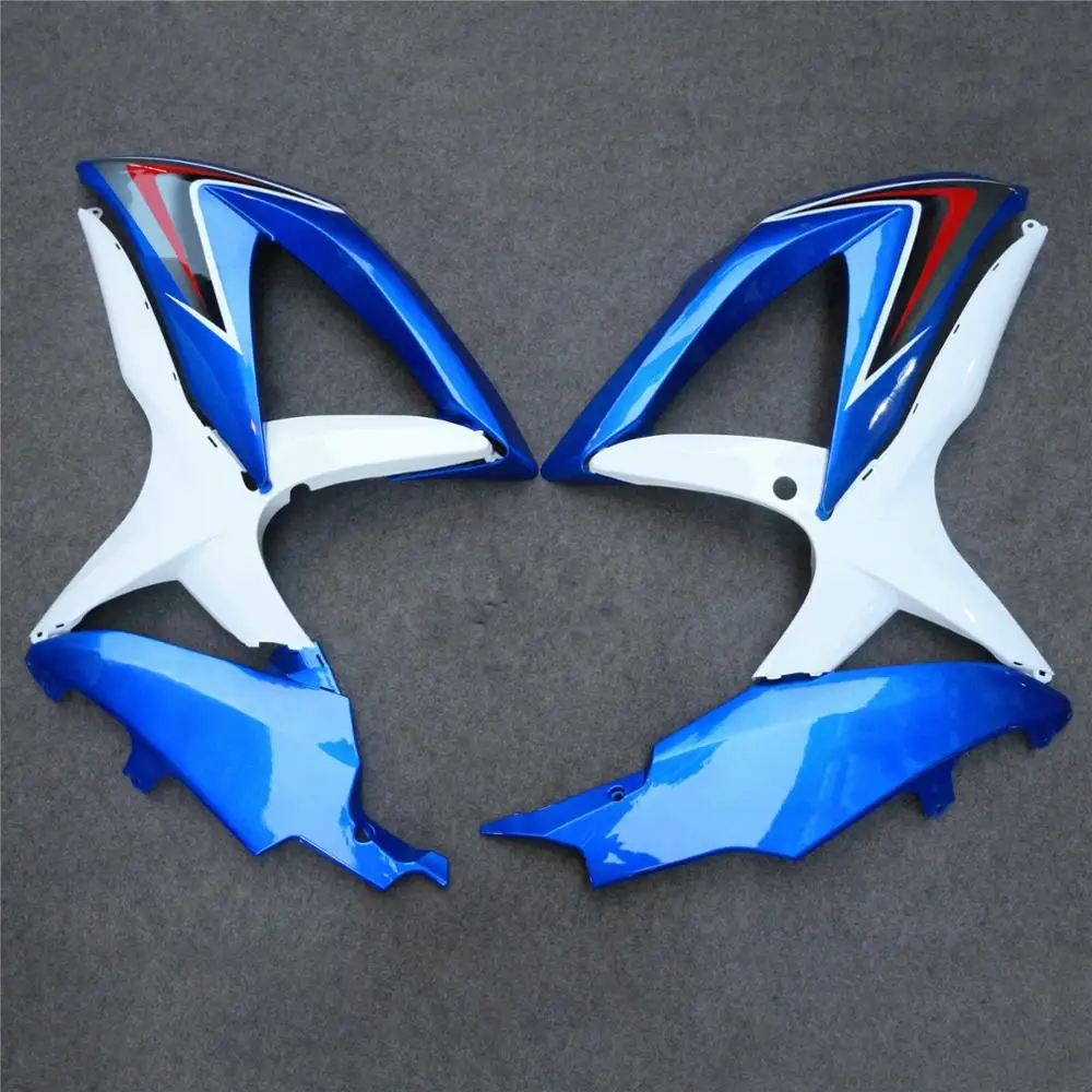 uv painted fori GSXR600 2008 - 2010 K8 Body Kits GSX-R600 08 10 White Blue Fairings GSXR 600 09 10 Fairing Kits Unpainted