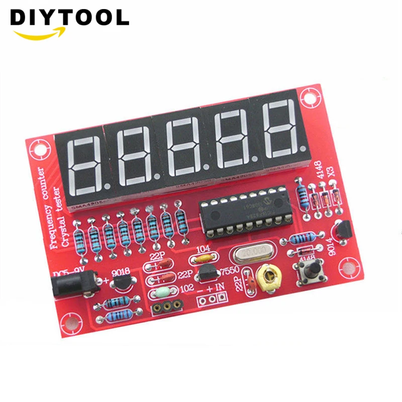 1Hz-50MHz Crystal Oscillator Frequency Counter Tester DIY Kit 5 Digits Resolution new Frequency Meters frecuencimetro