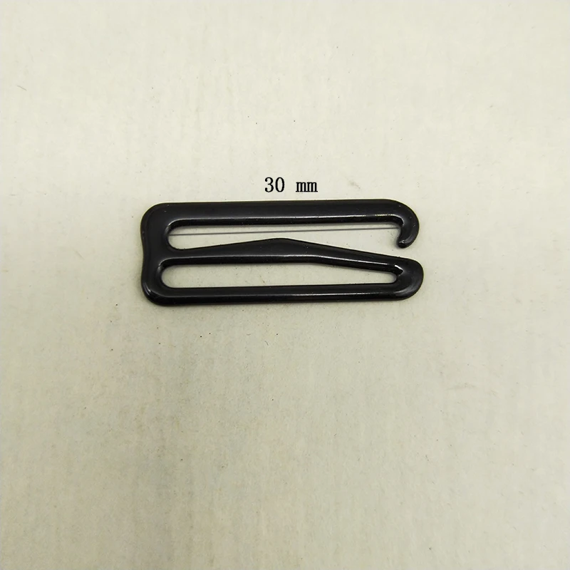 Belt buckle Coated black type 9 metal bar Buckles clips for Lingerie Adjustment accessories DIY High quality 30mm 50pcs/lot