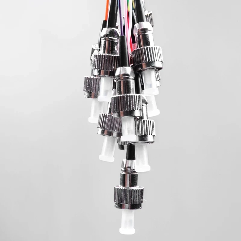 Оптоволоконный кабель SM 9/125um, 12 цветов, с зажимом класса А, ftth FC UPC, 2 шт.