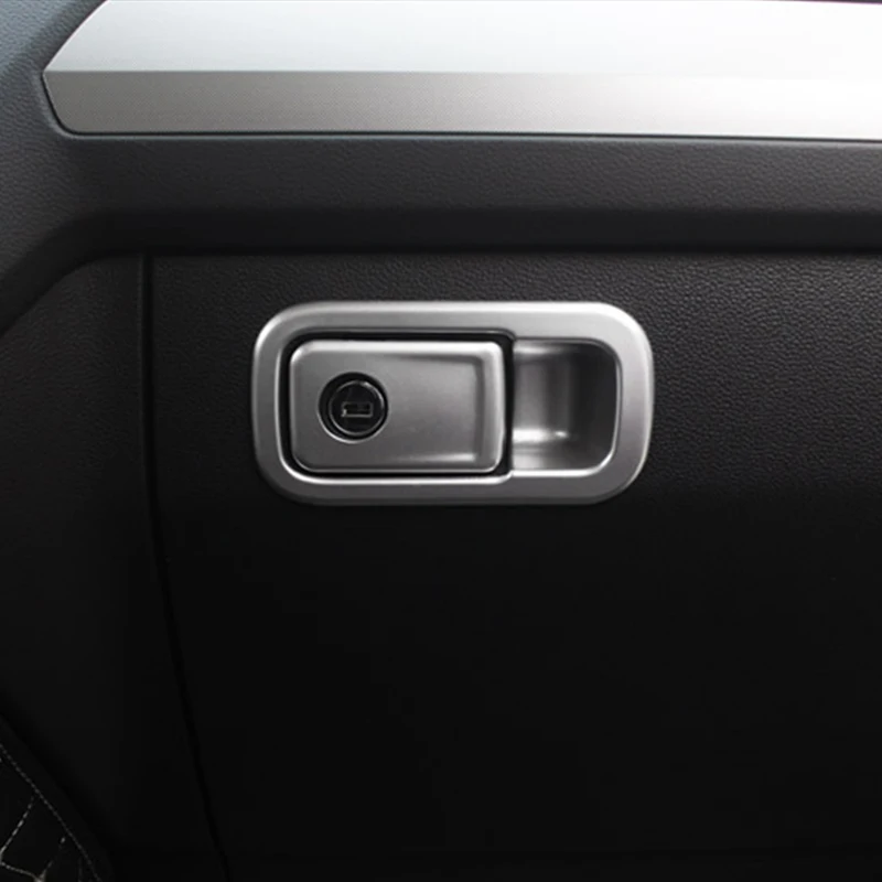 ZD For VW Tiguan 2 2016 MK2 Accessories For Volkswagen Tiguan 2017 2018 Co-pilot Glove Storage Box Handle Covers Accessories