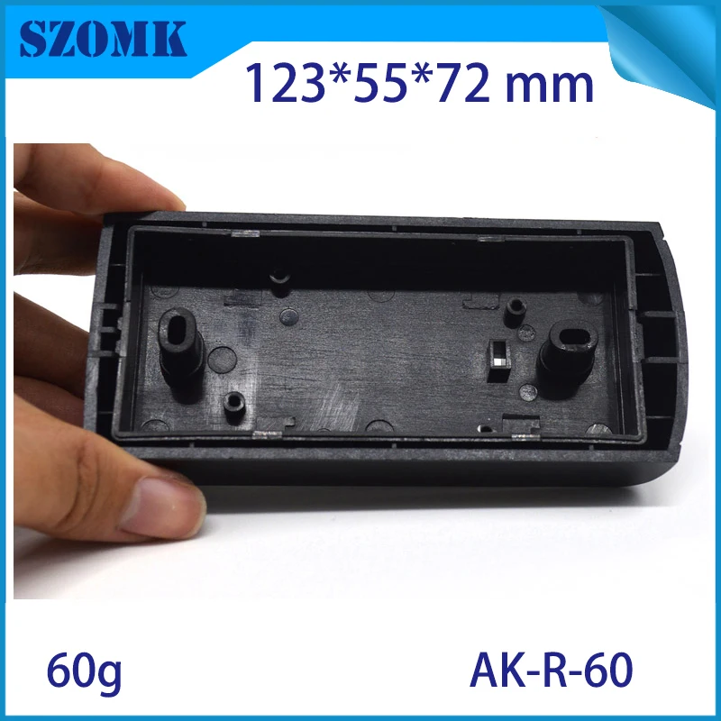 10Pcs 123*55*22mm szomk new plastic case electronic junction housing card reader sensor instrument enclosure for pcb design