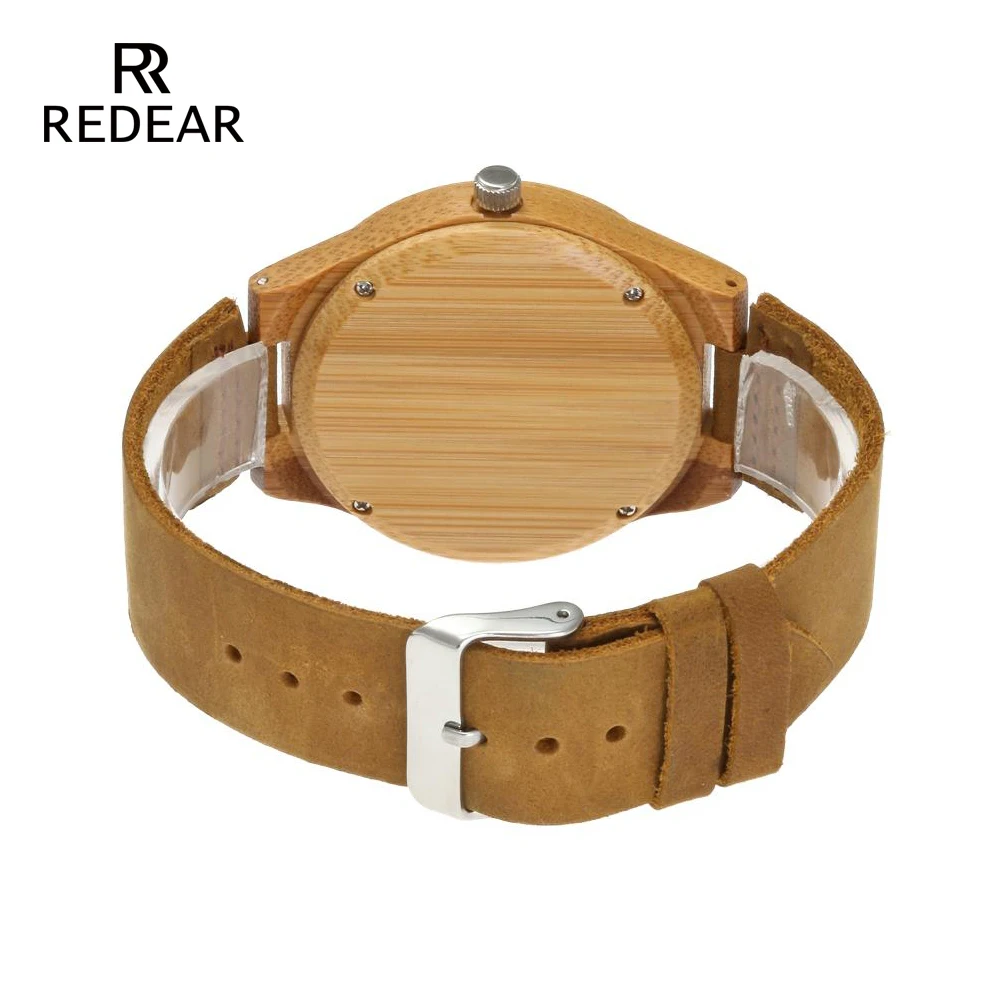 High Quality Couples Wood Watches Without Logo Leather Strap Watch Men Luxury Handmade Quartz Wristwatch For Boy