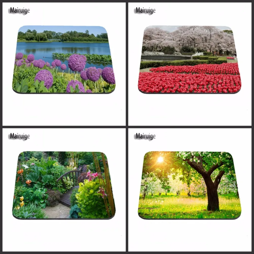 New Arrival Beautiful Garden Rubber Soft Gaming mouse Cool Games black mouse pad  As Gift 18*22*2cm/25*20*2cm/29*25*2cm