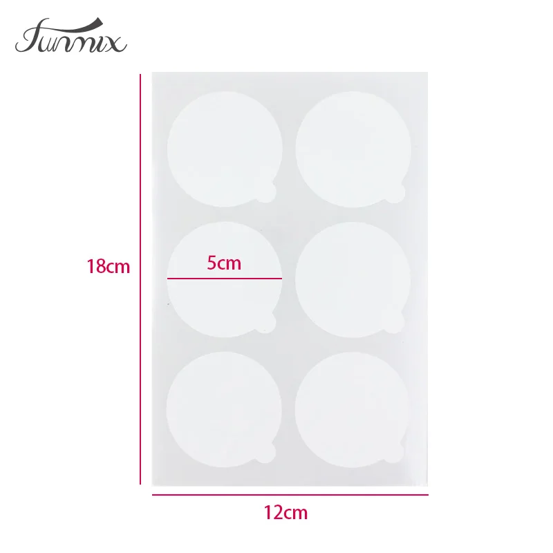 60pcs Disposable Grafted Eyelash Glue Holder Pallet Sticker Eyelash Extension Glue Pad Under Eyelash Jade Stone Eyes Makeup Tool