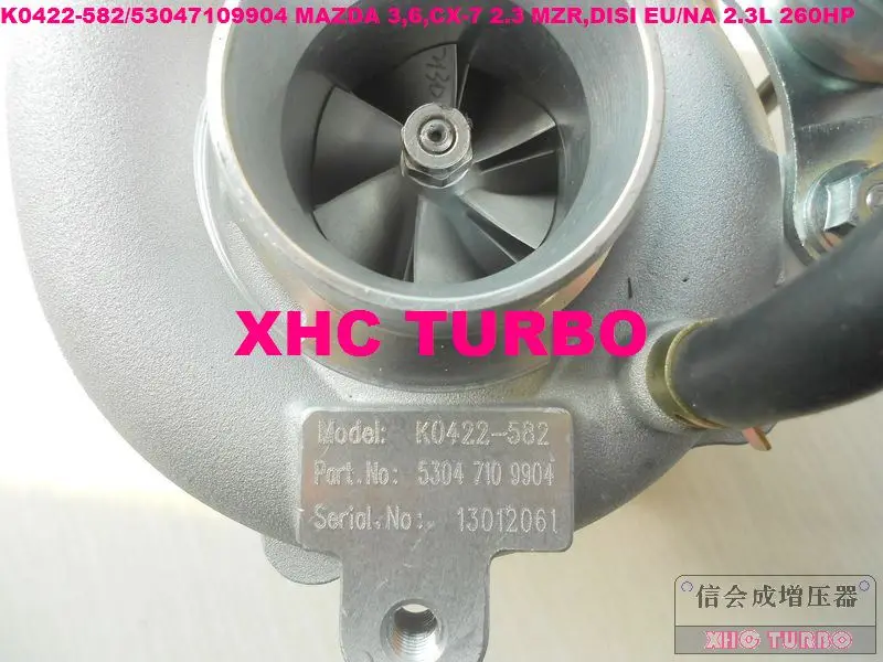 NEW K0422-582/53047109904 Turbo Turbocharger for MAZDA 3,6,CX-7 2.3 MZR,DISI EU/NA 2.3L 260HP 2005-