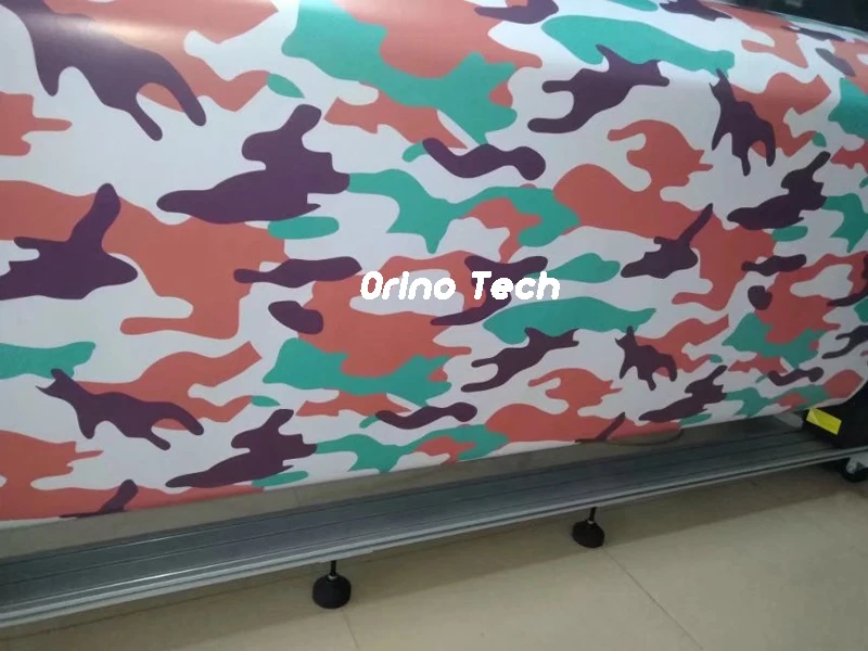 Orange Purple Lake Blue Camouflage Vinyl Film Car Wrap Car Sticker Motorcycle Scooter Vehicle Foil Wrapping Air Bubble Free